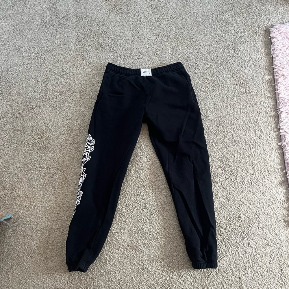 Darc Sport Black Jogger Pants with White Graphic